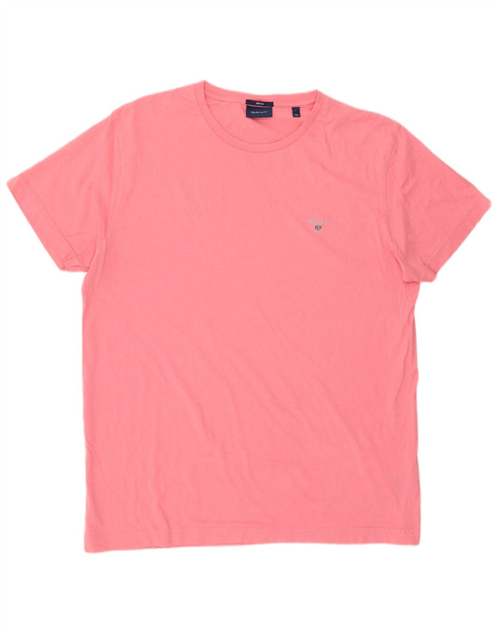 Gant Tricou obișnuit pentru bărbați Top mare din bumbac roz