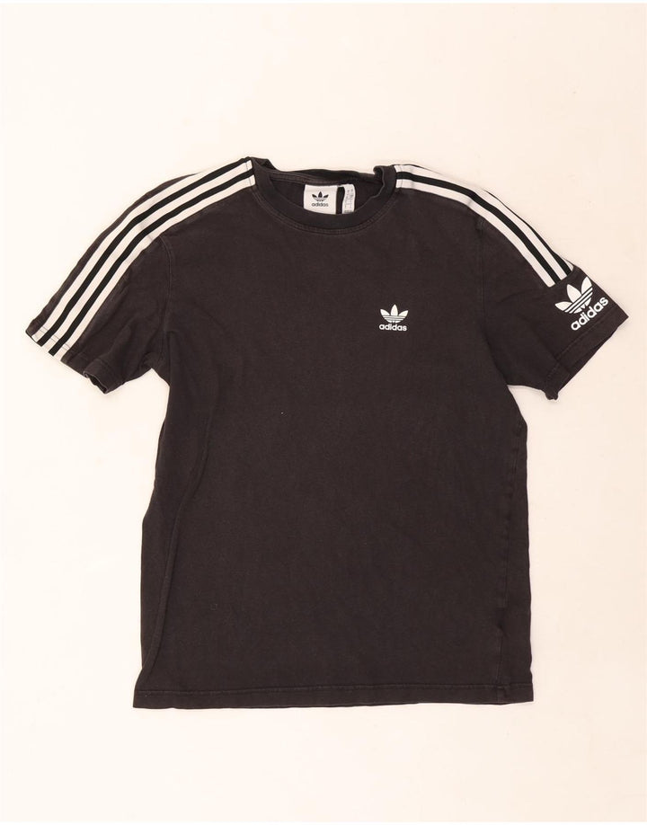 Tricou grafic pentru bărbați Adidas Top mic, negru, bumbac