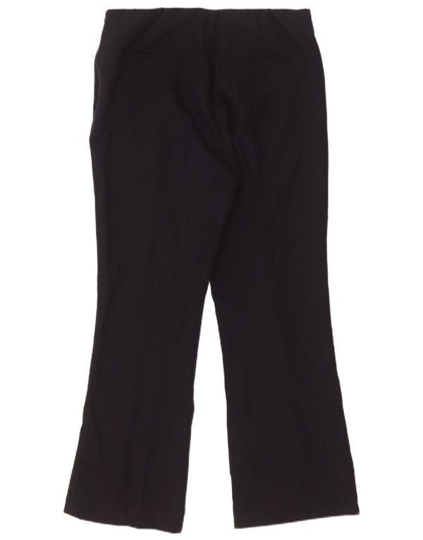 Massimo Dutti Womens Straight Casual Trousers EU 42 Large W32 L27 Navy Blue