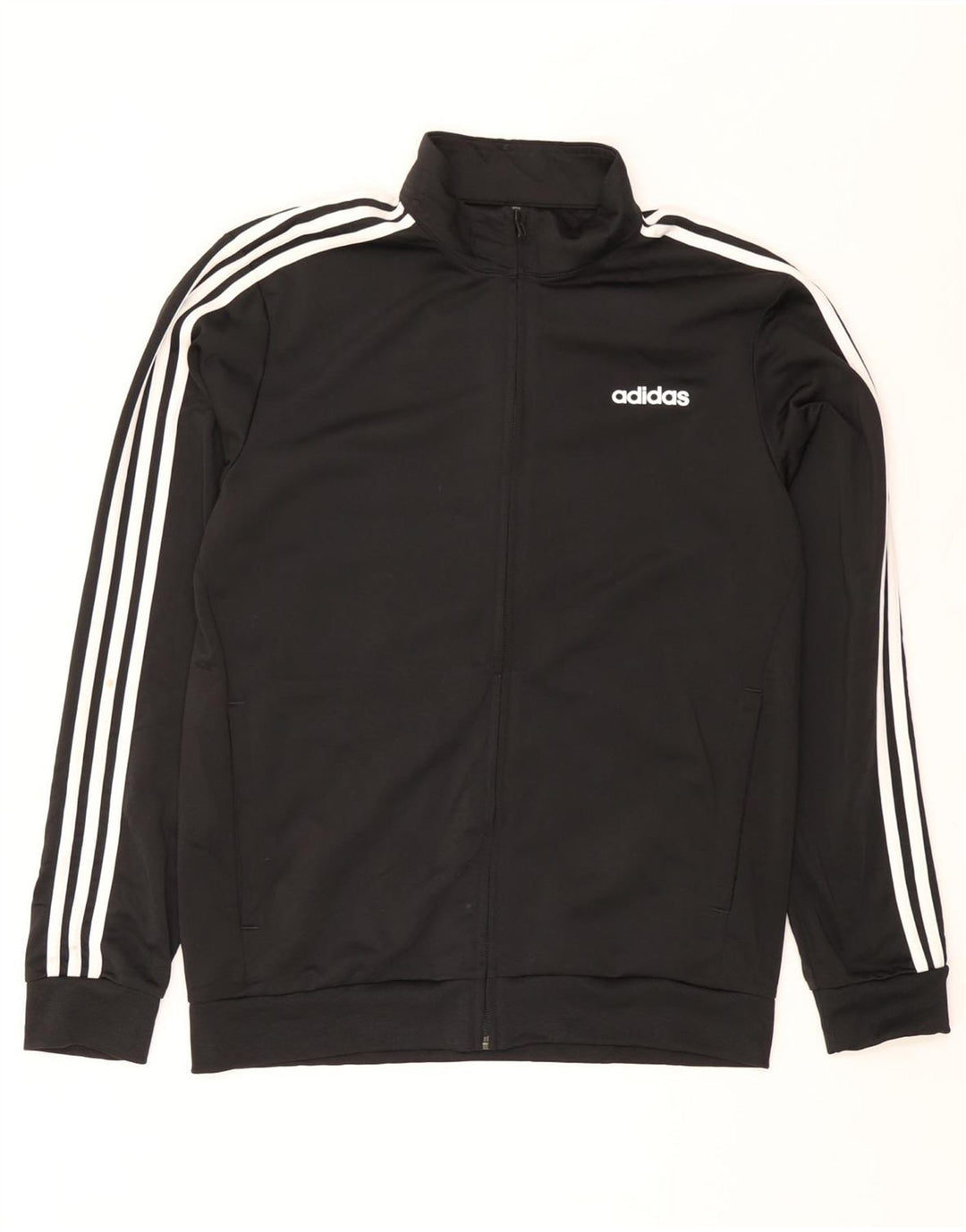 Jachetă pentru trening Adidas pentru bărbați, poliester mediu negru