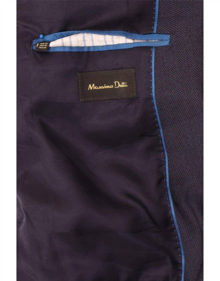 Massimo Dutti Jachetă pentru bărbați cu 2 nasturi EU 50 Albastru bleumarin mediu