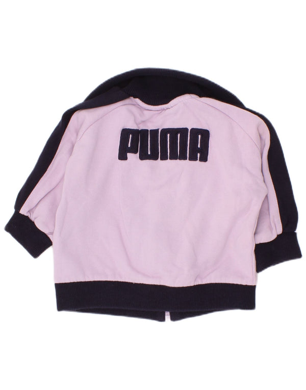 Jachetă de trening cu grafic Puma pentru fetițe, 6-9 luni, violet, color block