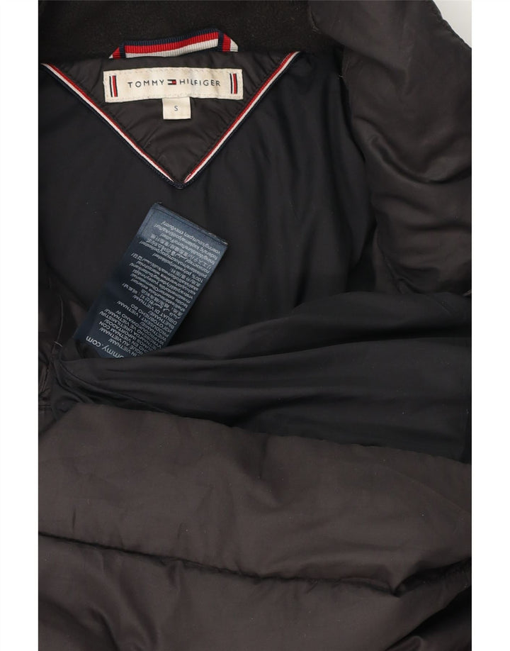Palton căptușit supradimensionat pentru femei Tommy Hilfiger UK 10 Poliester negru mic