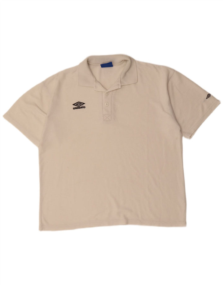 UMBRO Tricou Polo XL Alb Bumbac
