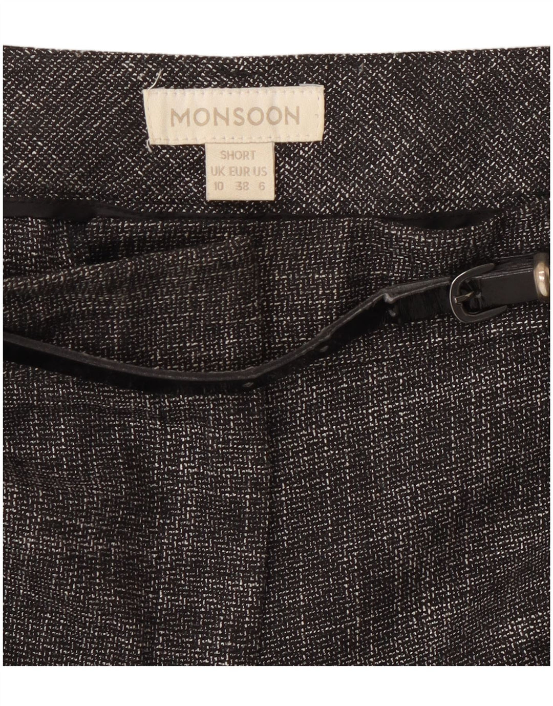 MONSOON Pantaloni scurti casual pentru femei UK 10 Small W27 L28 Gri pete