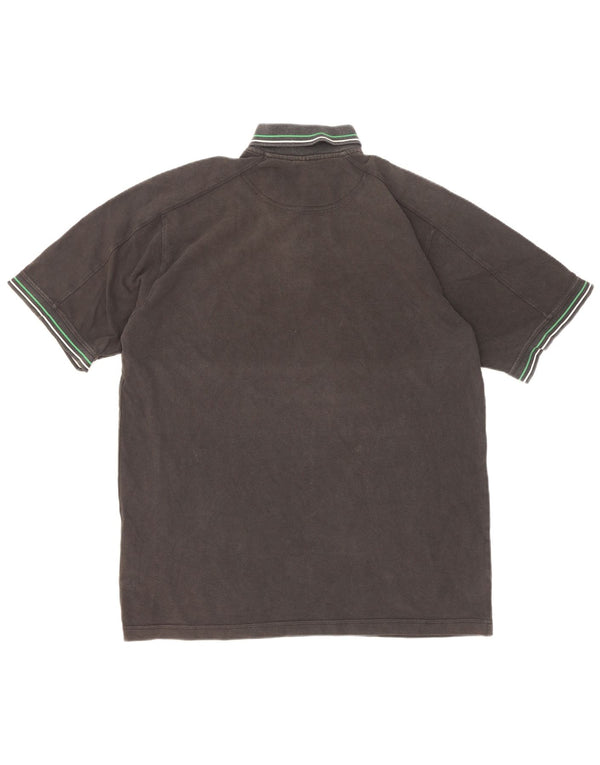 Tricou polo Nike pentru bărbați Marea Britanie 45/47 XL, bumbac cu dungi negre