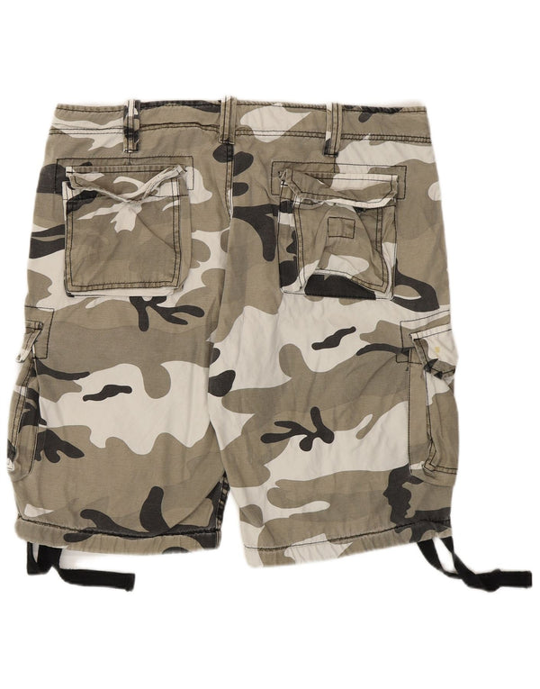 Pantaloni scurți cargo SURPLUS TEX pentru bărbați XL W40, bumbac camuflaj verde