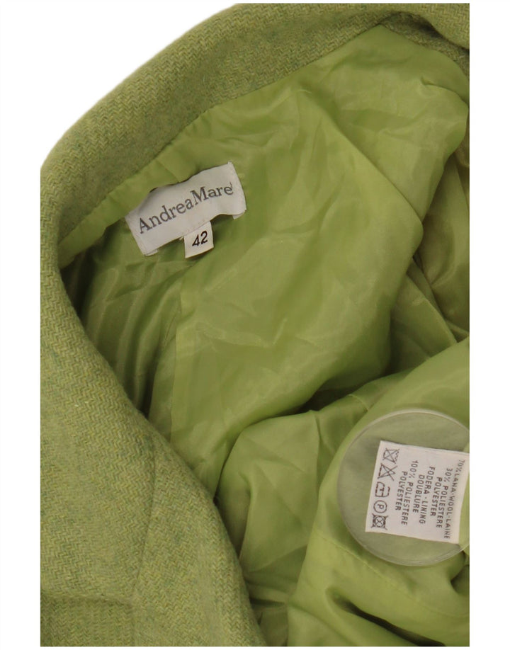 ANDREA MARE Jachetă pentru damă cu 3 nasturi IT 42 Lână verde medie