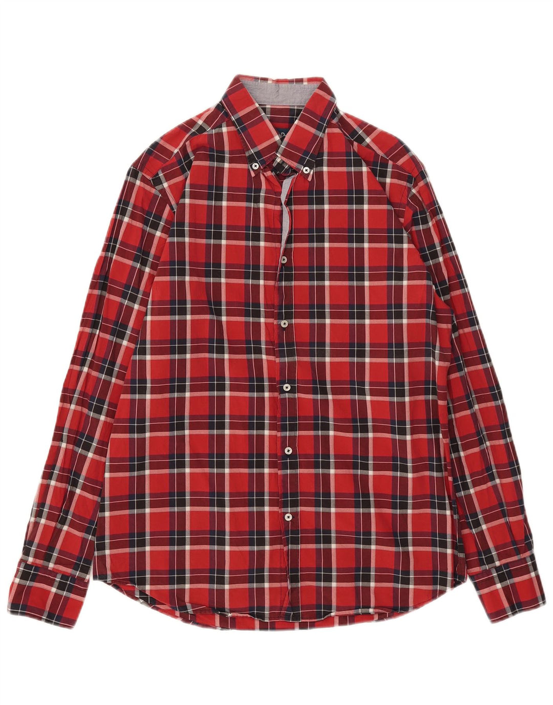 Cămașă de flanel pentru bărbați Massimo Dutti, cu carouri mari, roșii