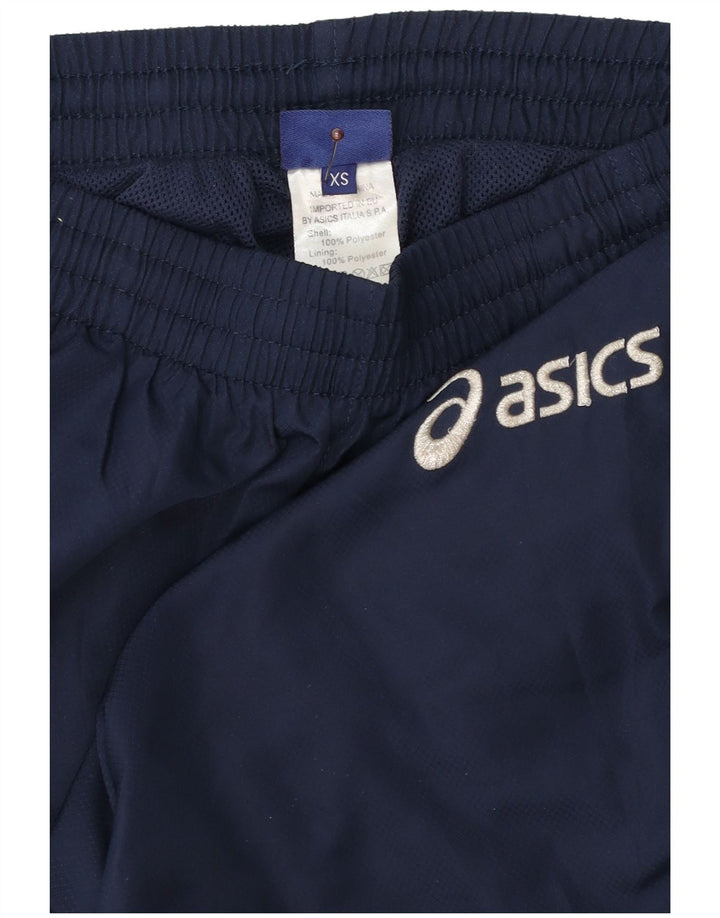Pantaloni de vânt pentru bărbați Asics XS bleumarin poliester sport