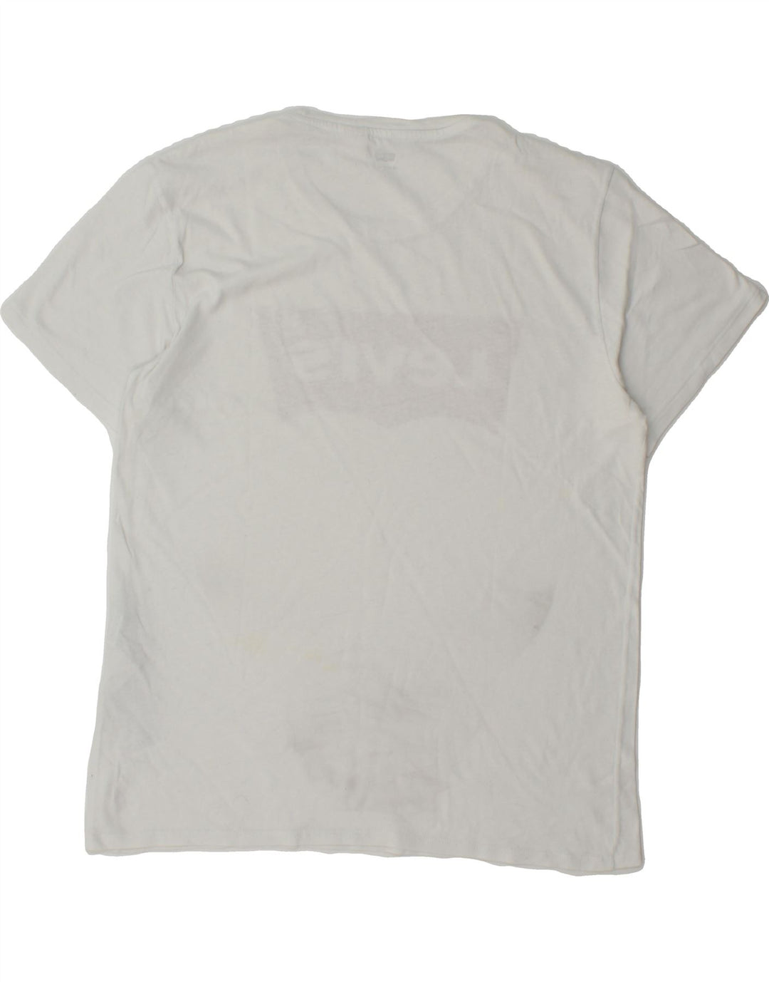 LEVI'S Mens Graphic T-Shirt Top Large White Cotton Vintage Levi's and Second-Hand Levi's from Messina Hembry 