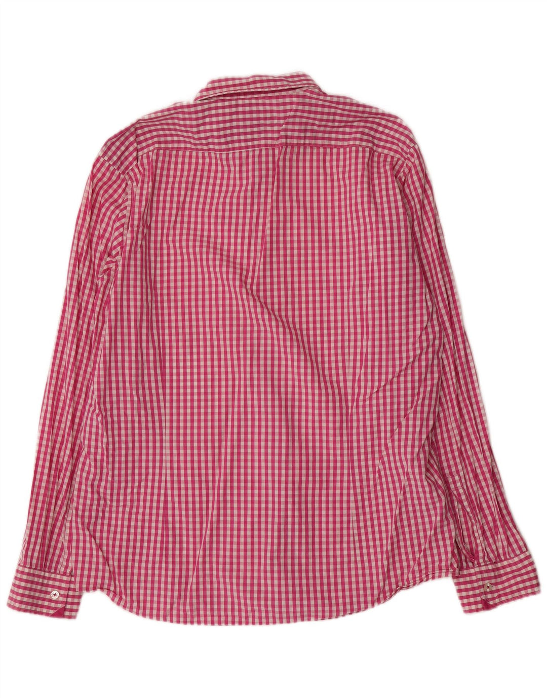 Cămașă pentru bărbați Hugo Boss Regular Fit XL, bumbac vichy roz