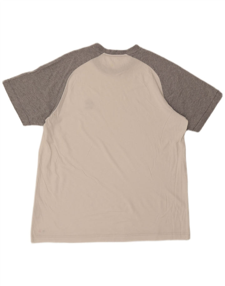 Tricou Bărbați LOTTO Top UK 46/46 3XL Alb Bumbac color bloc