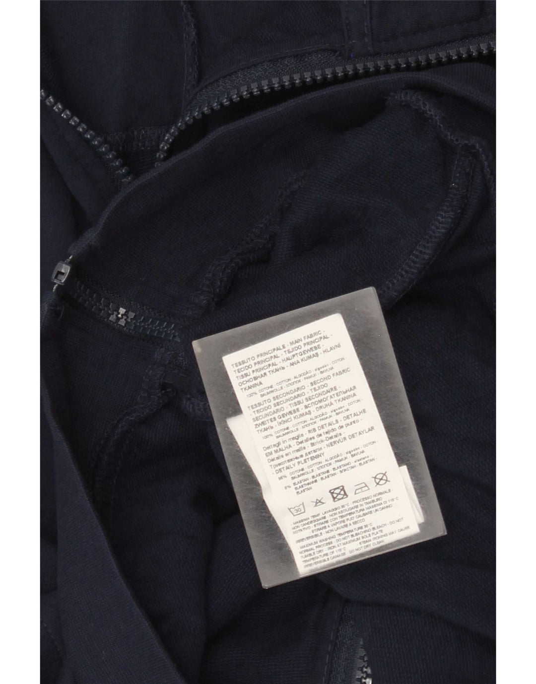 Jachetă de trening pentru bărbați Emporio Armani, albastru bleumarin mediu