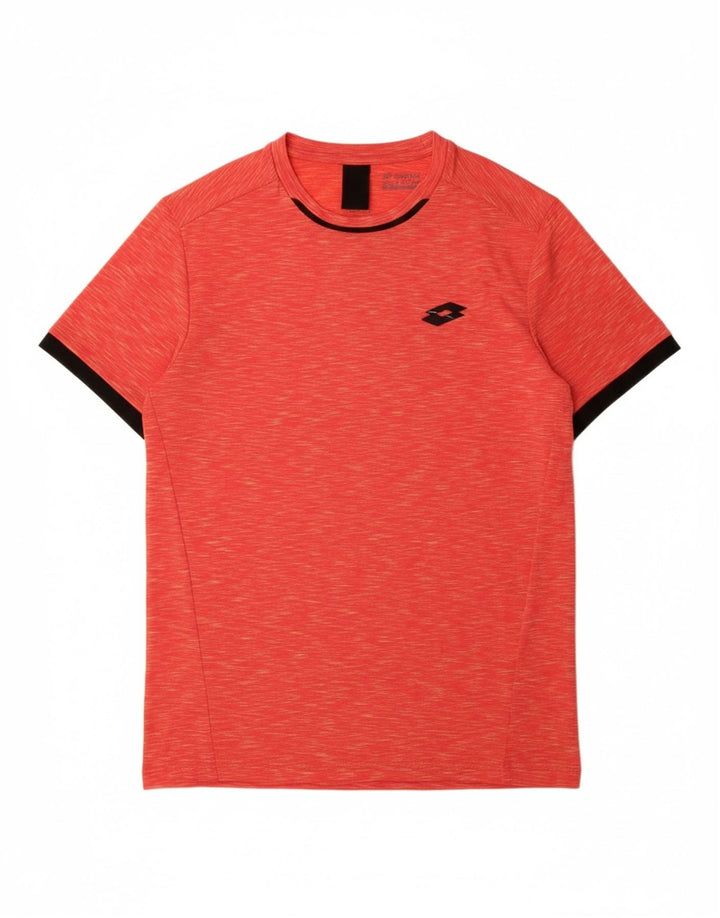 LOTTO Mens T-Shirt Top Medium Red Flecked Vintage Lotto and Second-Hand Lotto from Messina Hembry 