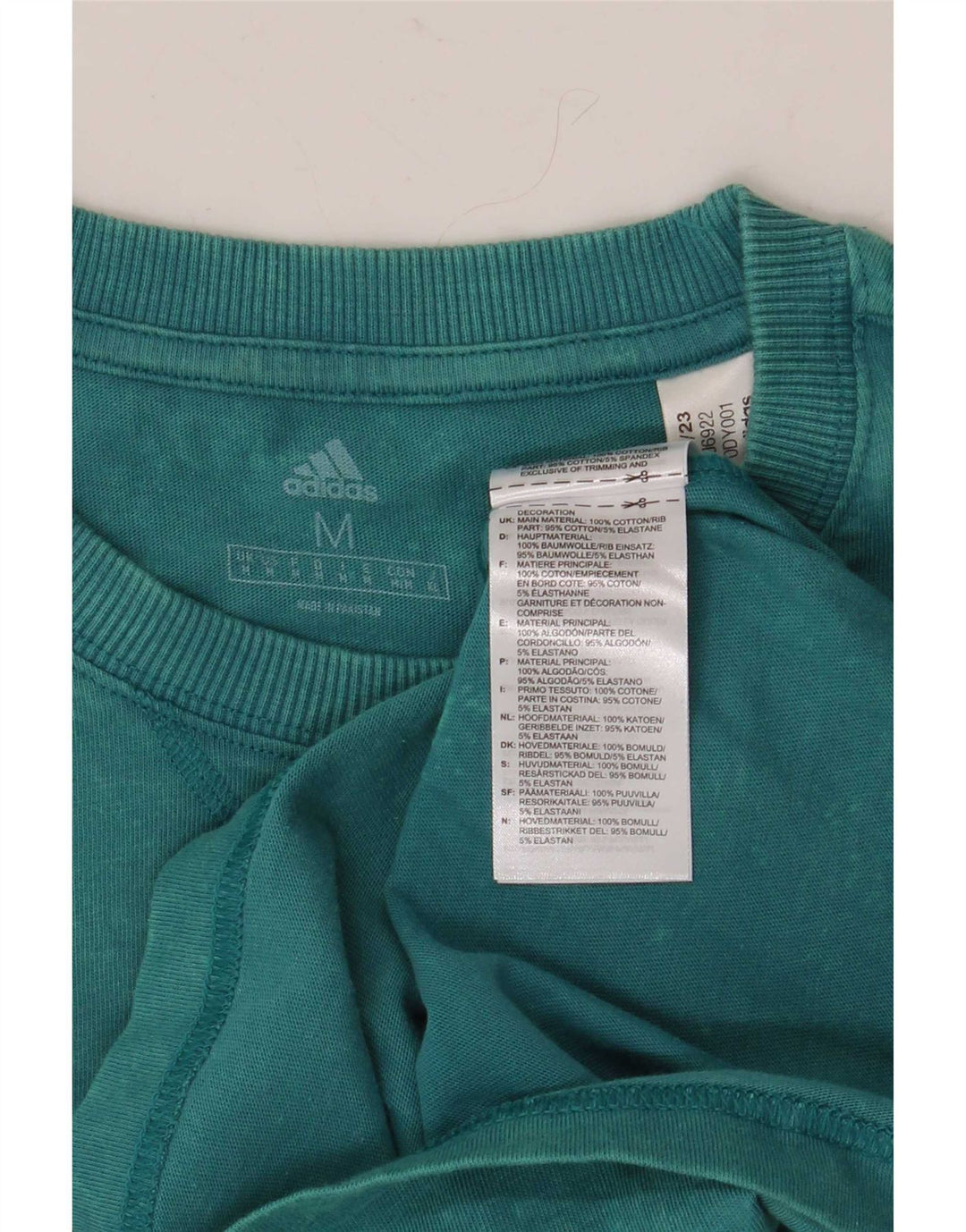 Tricou pentru bărbați Adidas Top Medium Blue Bumbac