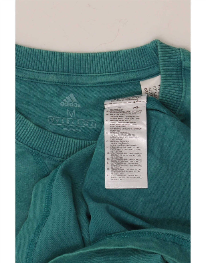 Tricou pentru bărbați Adidas Top Medium Blue Bumbac