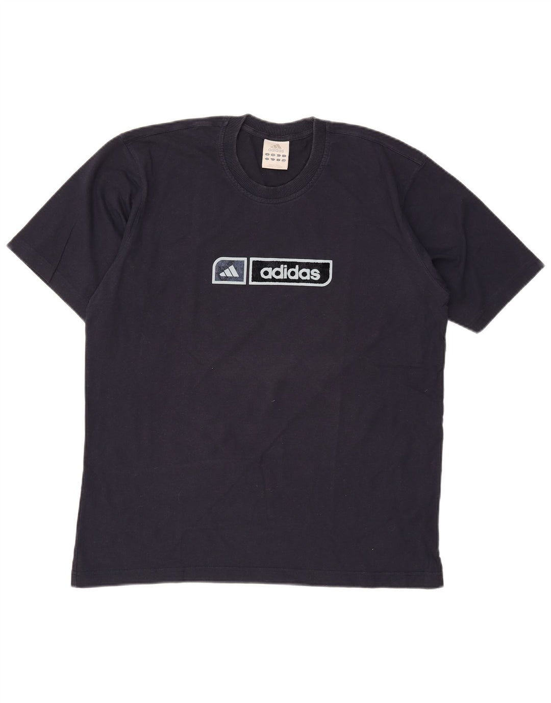 Tricou grafic pentru bărbați Adidas Top mare din bumbac bleumarin