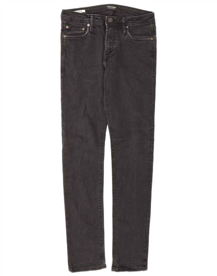 Blugi Jack & Jones GLENN Slim pentru bărbați W28 L32 negri