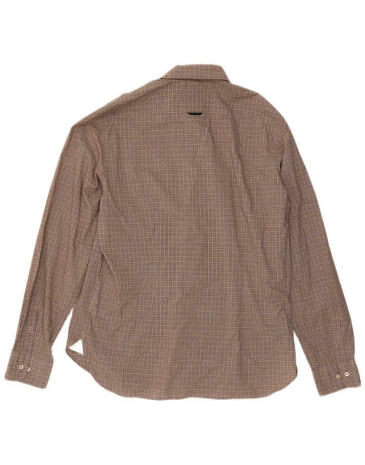 Cămașă pentru bărbați Henry Cottons Slim Fit Mărimea 43 Lung, Gri, Check
