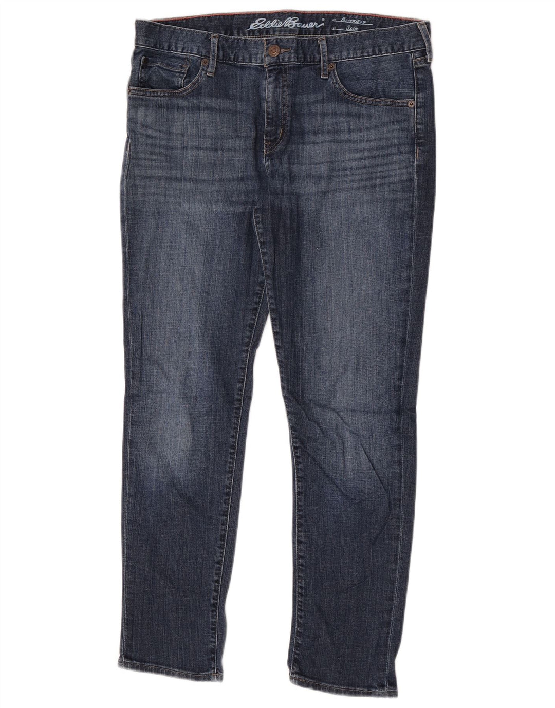 Eddie Bauer pentru femei Boyfriend Capri blugi slim US 8 Medium W32 L20 Albastru