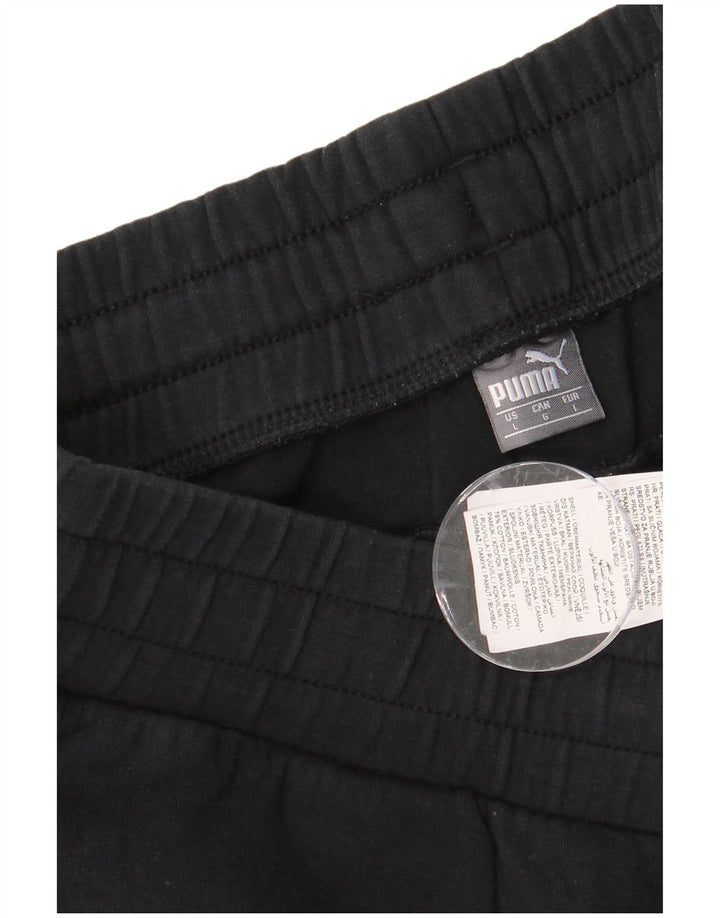 Pantaloni de trening PUMA pentru bărbați, mari, negru, bumbac