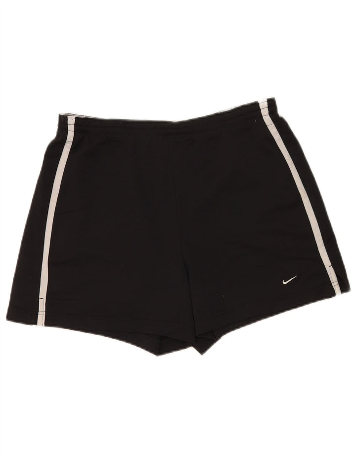 Pantaloni scurti sport Nike pentru femei US 8/10 Poliester mediu negru
