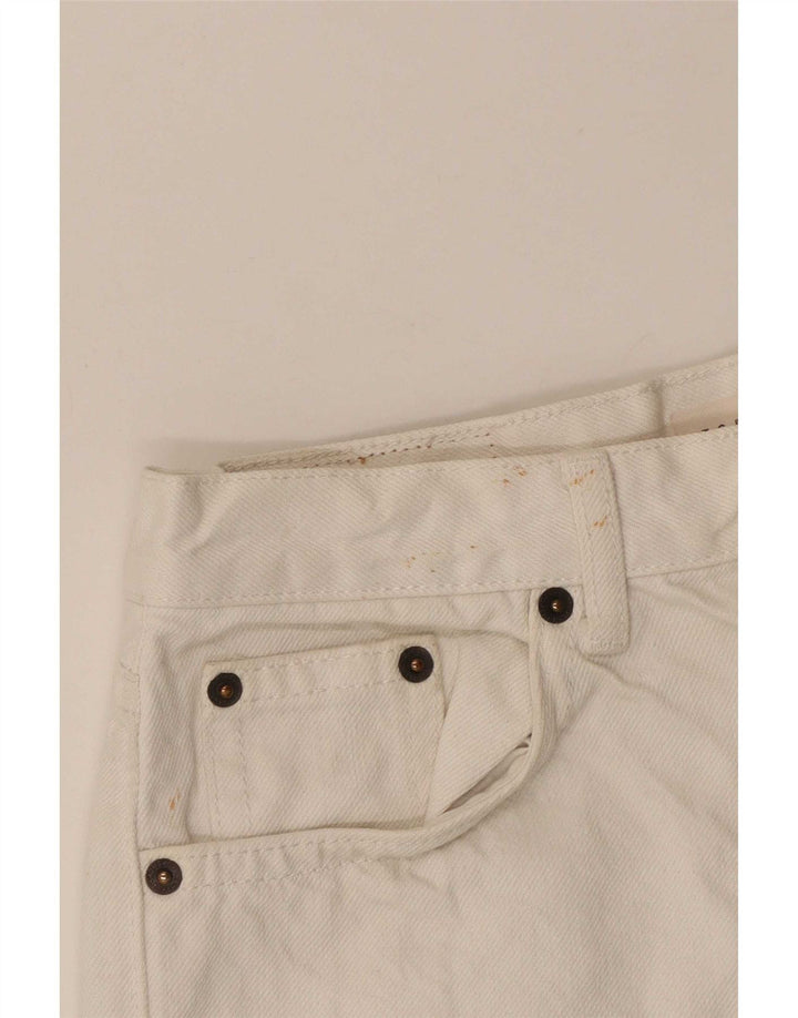Pantaloni scurți din denim Topshop pentru femei W28 Poliester alb mediu