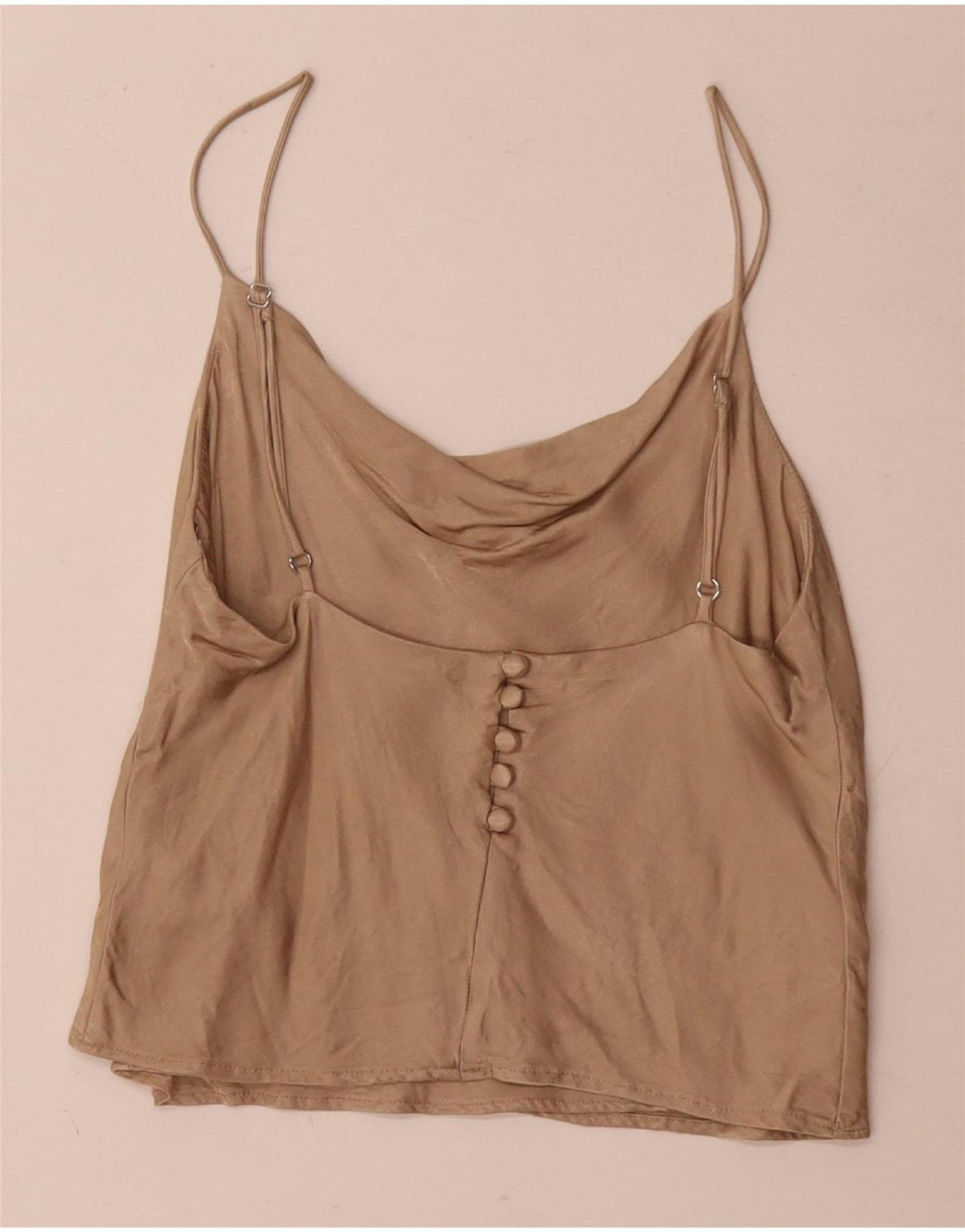 Top camis pentru femei Zara UK 10 Small Beige Viscose
