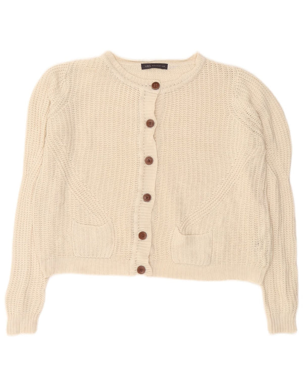 Marks & Spencer Pulover Crop Cardigan pentru femei UK 10 Small Off White