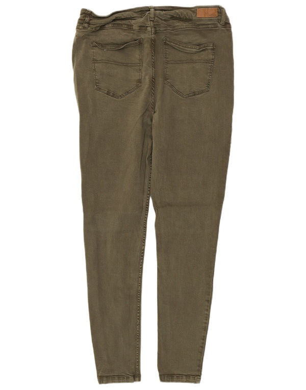 Fat Face Blugi Jegging Harlow cu talie înaltă pentru femei UK 14 Large W34 L28 Khaki