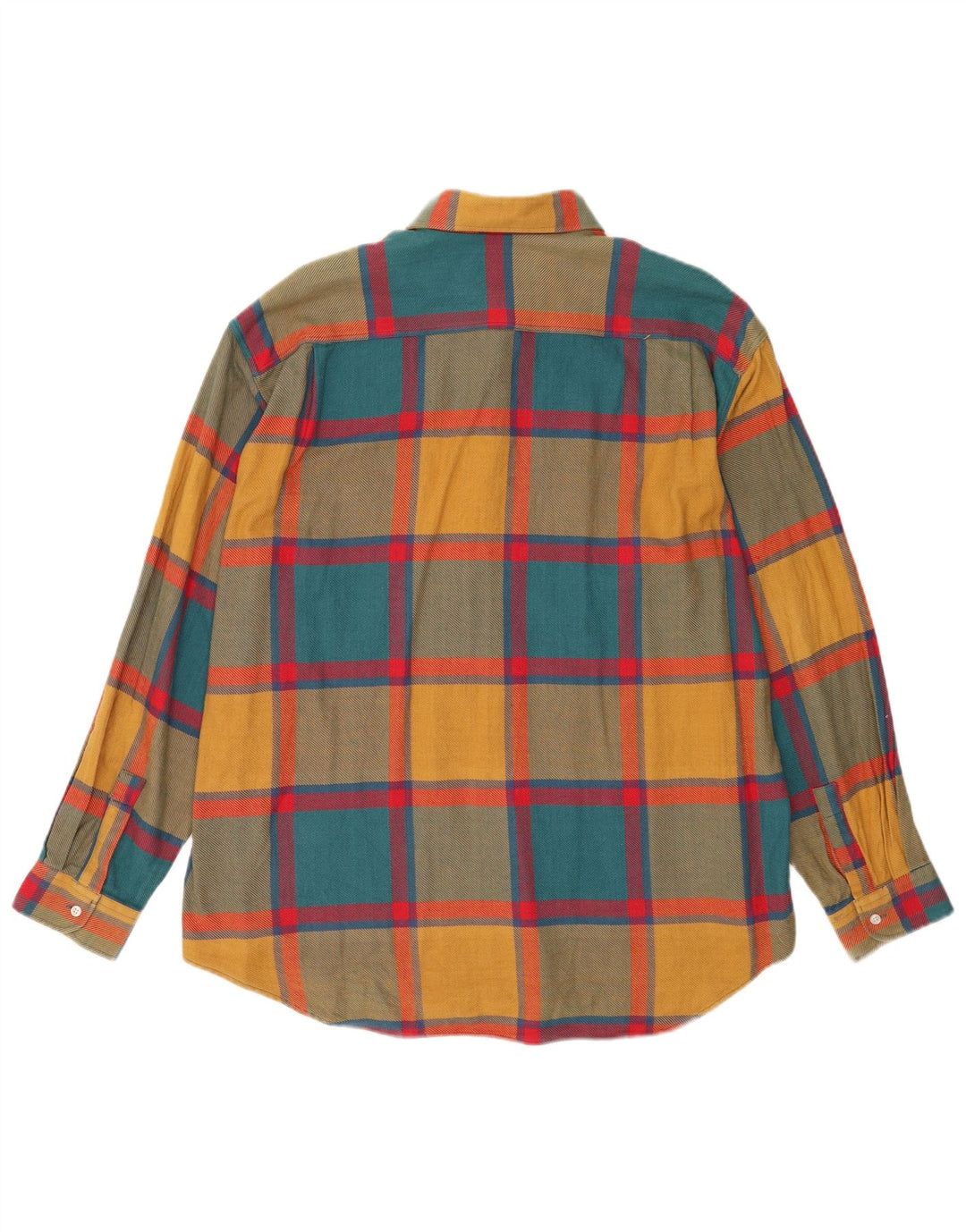 Cămașă de flanel pentru bărbați STEFANEL XL, bumbac cu carouri multicolore