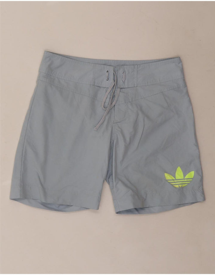 Pantaloni scurți de înot grafic Adidas pentru bărbați, poliester albastru mediu
