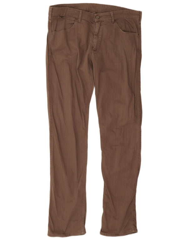 Blugi slim pentru bărbați Calvin Klein IT 52 XL W36 L33 maro bumbac