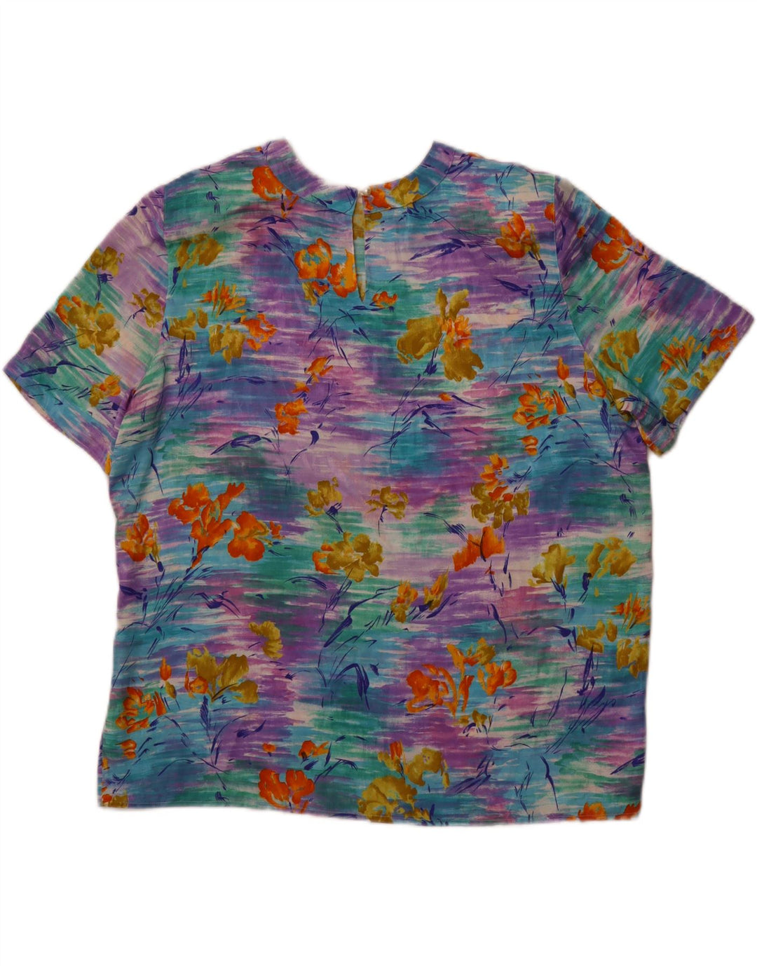 DIANA BENTALLS Womens Blouse Top IT 51 XL Multicoloured Floral Polyester