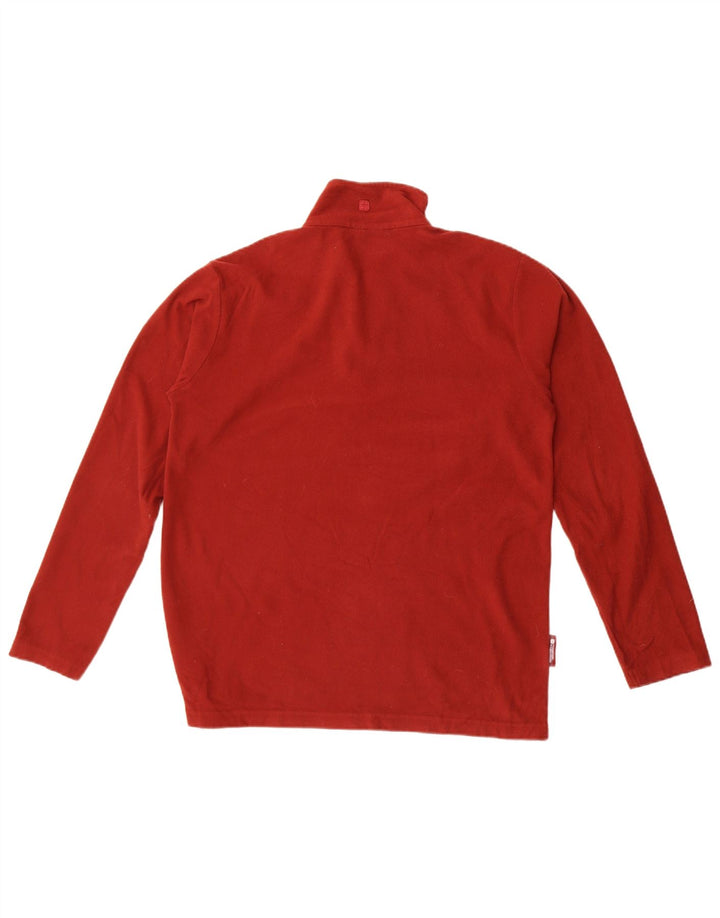 Pulover din lână pentru bărbați Mountain Warehouse, cu fermoar și gât, UK 12, maro mediu