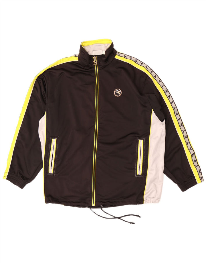 Jachetă de trening grafică pentru bărbați Diadora UK 38 Medium Black Colorblock