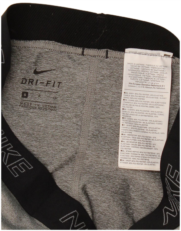 Leggings Nike Dri Fit pentru femei UK 8 Small, gri, poliester color bloc