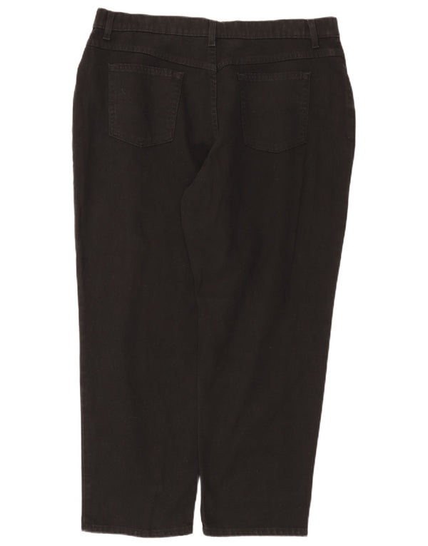 Pantaloni casual conici pentru femei Marks & Spencer UK 20 2XL W38 L26 Negru