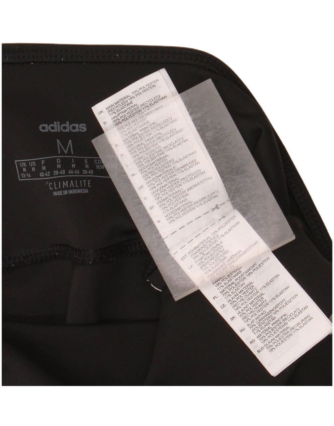 Leggings Climalite ADIDAS pentru femei UK 12/14 Poliester mediu negru