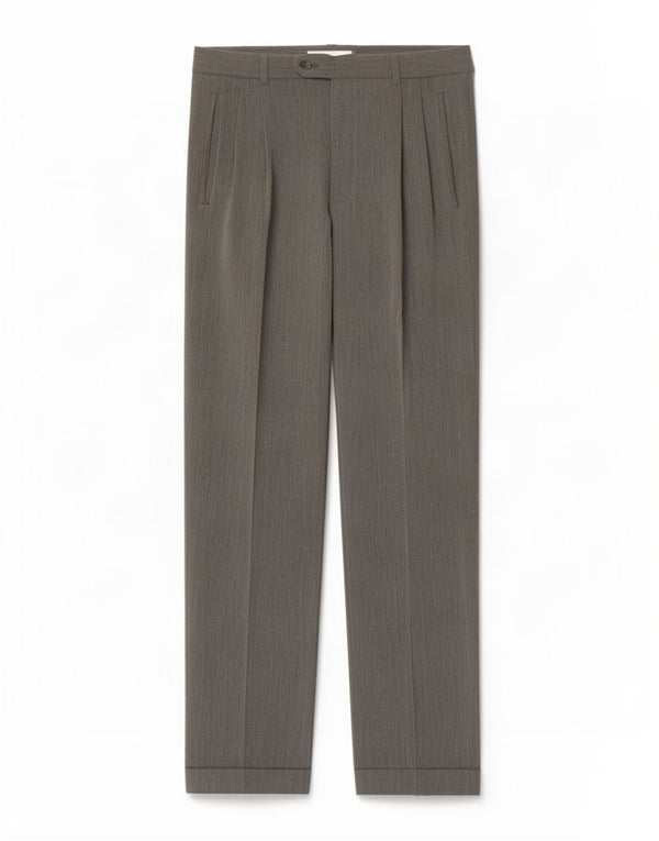 Pantaloni de costum vintage pentru bărbați IT 48 Medium W32 L30 Gri Viscoză