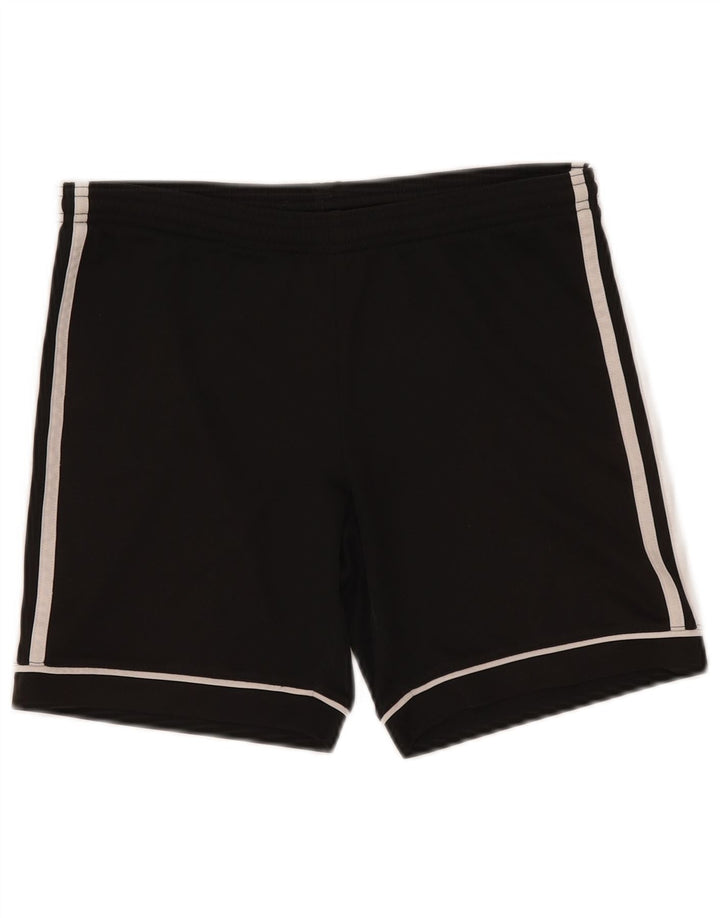 Pantaloni scurți sport Adidas Climalite pentru băieți 11-12 ani poliester negru