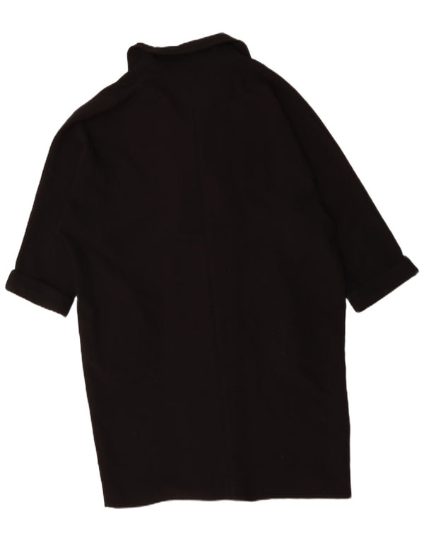 Topshop pardesiu supradimensionat pentru femei UK 14 mare poliester negru