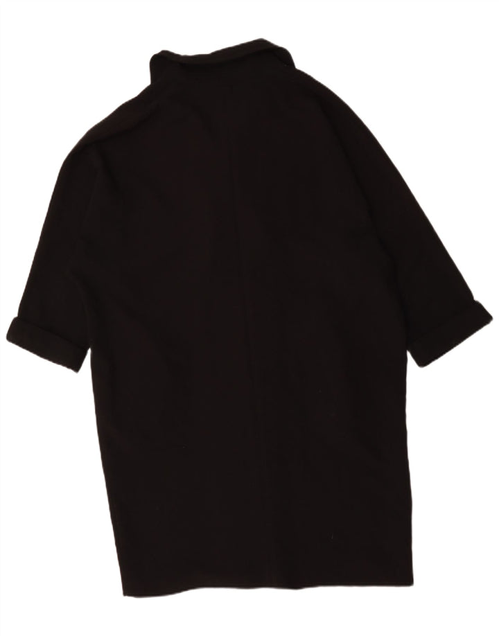 Topshop pardesiu supradimensionat pentru femei UK 14 mare poliester negru