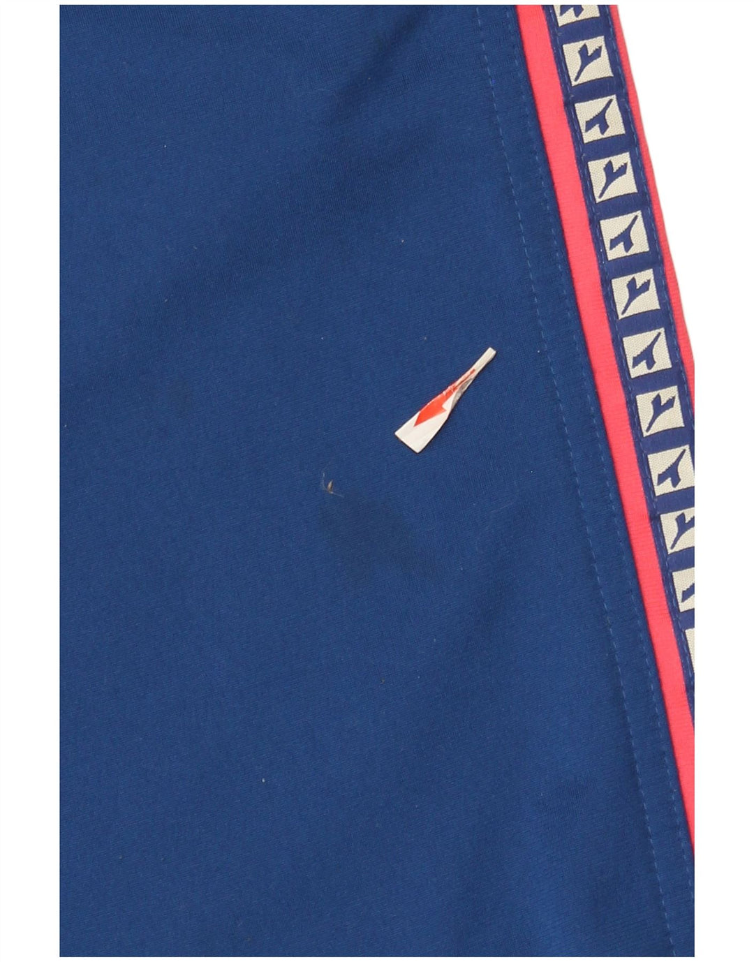 Pantaloni de trening grafic Diadora pentru bărbați UK 42 Poliester albastru mare