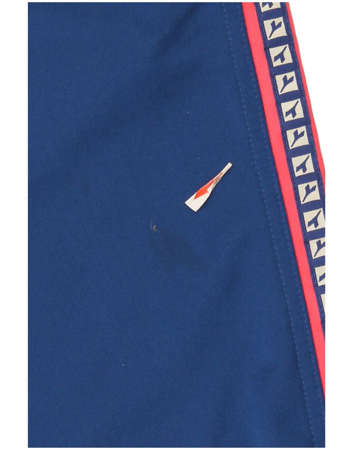 Pantaloni de trening grafic Diadora pentru bărbați UK 42 Poliester albastru mare