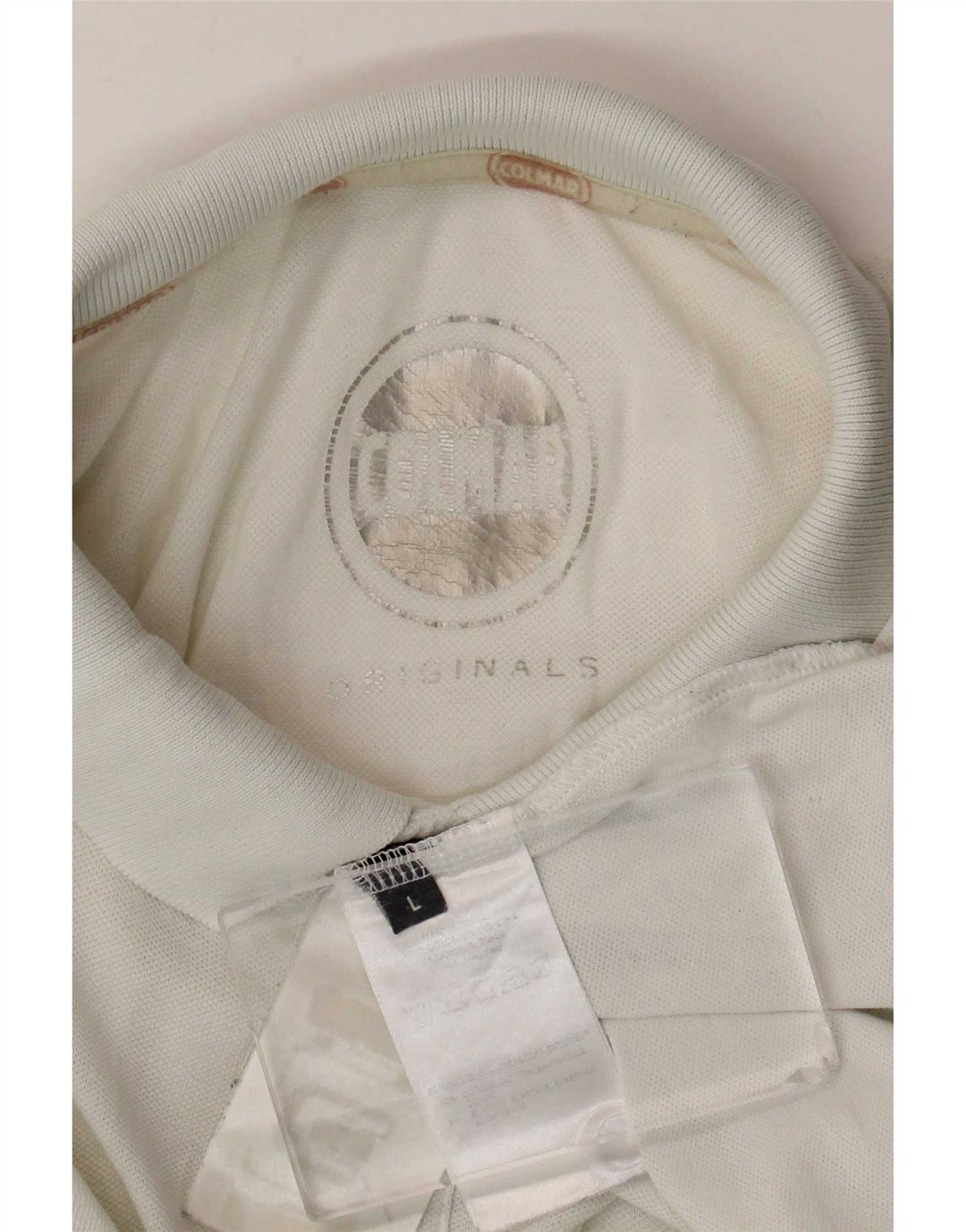 Tricou polo pentru bărbați Colmar, mare, alb, elastan