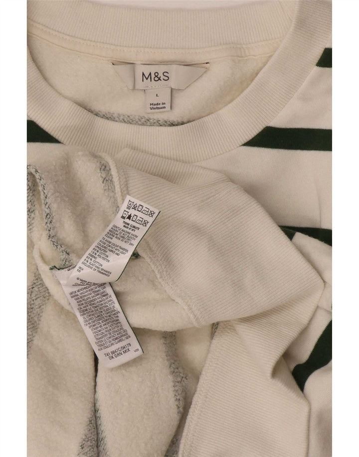 Pulover pentru damă Marks & Spencer, mare, cu dungi albe
