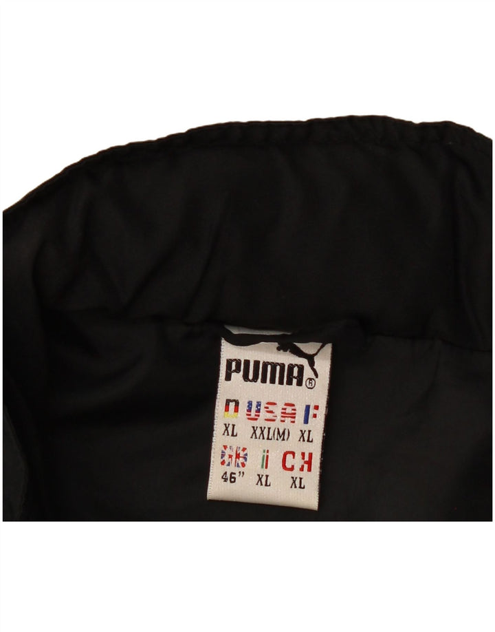 Jachetă de vânt cu grafică Puma pentru bărbați UK 44 2XL Negru Poliester color bloc