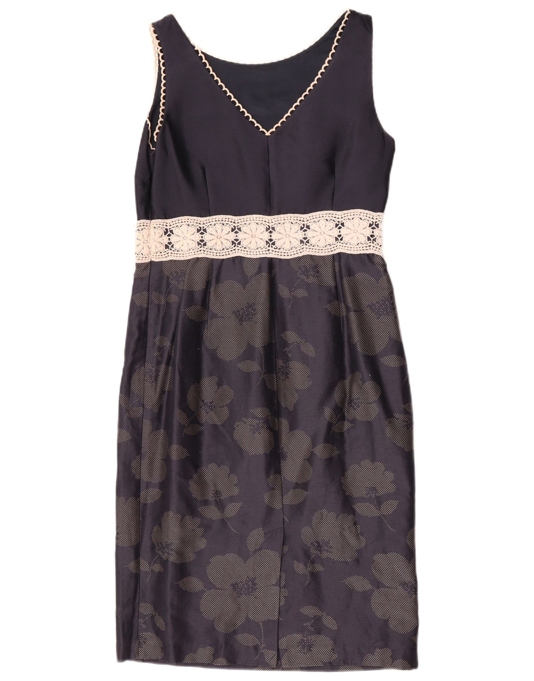 Fenn Wright Manson Rochie teacă pentru femei UK 10 Mic bleumarin Floral
